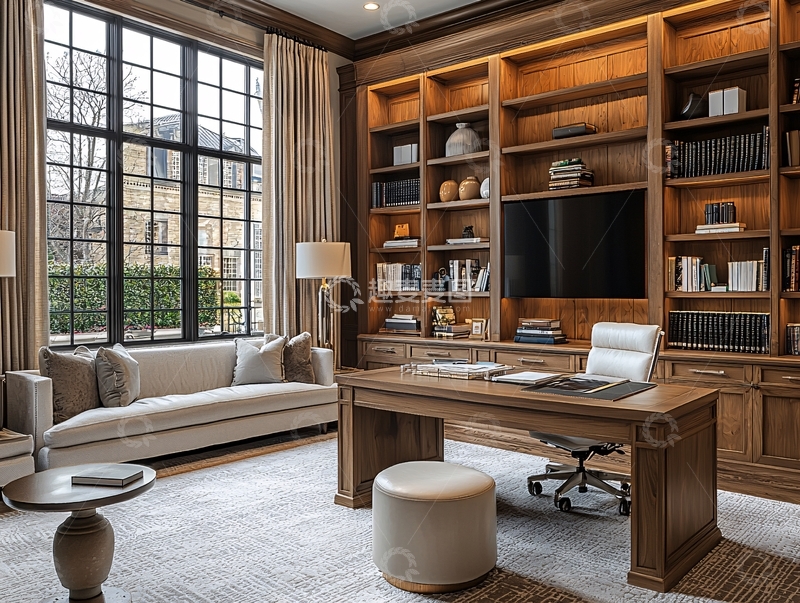 高清大图下载【趣麦麦图】书房设计