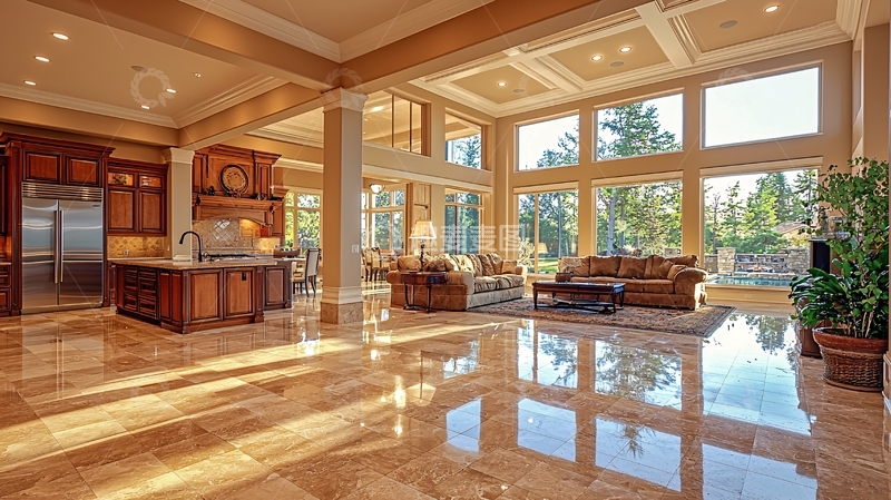 高清大图下载【趣麦麦图】豪华别墅客厅