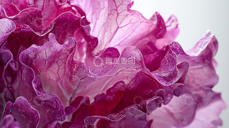 高清大图下载【趣麦麦图】紫色花瓣特写