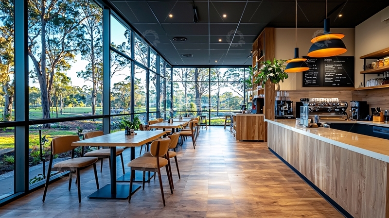 高清大图下载【趣麦麦图】明亮舒适的咖啡馆室内设计