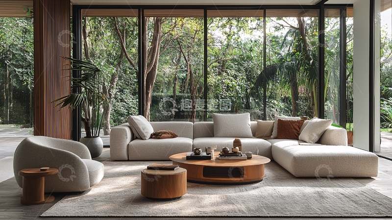 高清大图下载【趣麦麦图】现代简约客厅