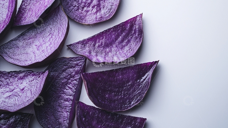 高清大图下载【趣麦麦图】紫色薯片