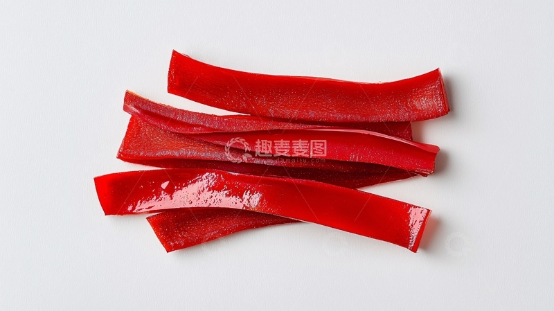 高清大图下载【趣麦麦图】红色条状果冻