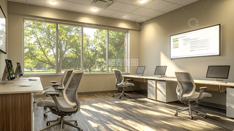 高清大图下载【趣麦麦图】明亮舒适的办公空间