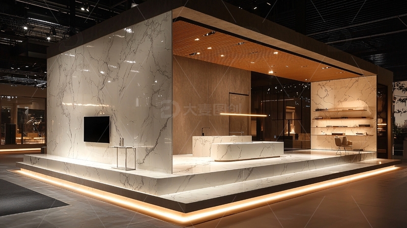 高端现代轻奢展厅设计