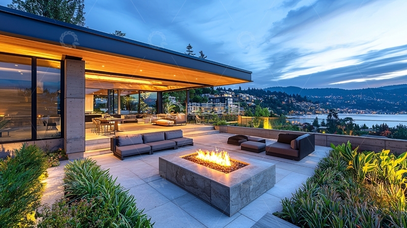 高清大图下载【趣麦麦图】现代简约户外景观