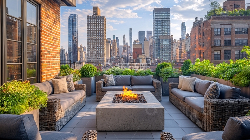 高清大图下载【趣麦麦图】纽约城市景观露台