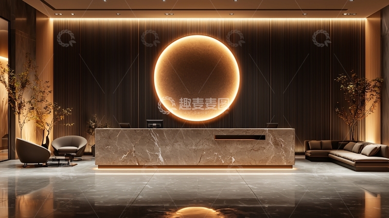 高清大图下载【趣麦麦图】现代奢华酒店大堂