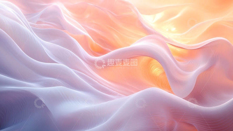 高清大图下载【趣麦麦图】轻柔飘逸的丝绸质感