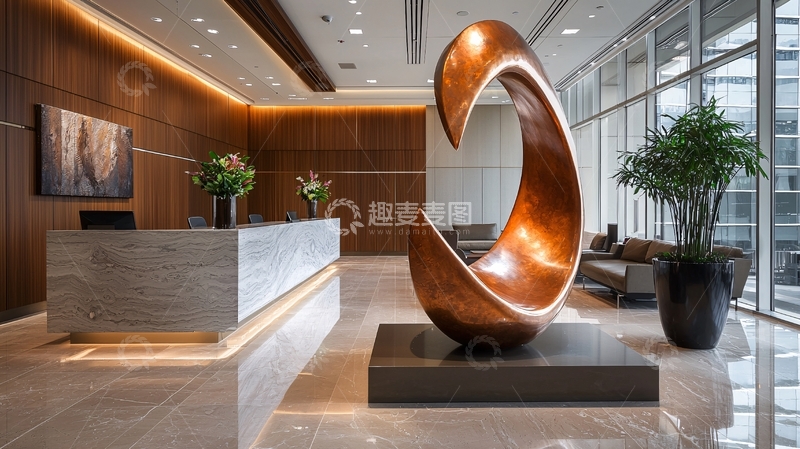 高清大图下载【趣麦麦图】现代化酒店大堂