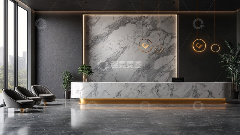 高清大图下载【趣麦麦图】现代风格酒店大堂