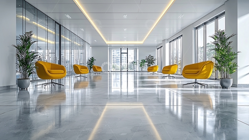 高清大图下载【趣麦麦图】现代简约风格办公室走廊