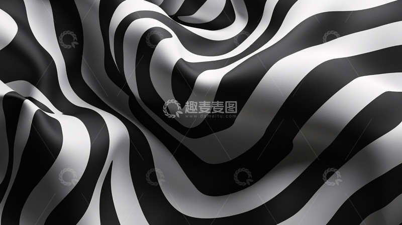 高清大图下载【趣麦麦图】黑白条纹面料