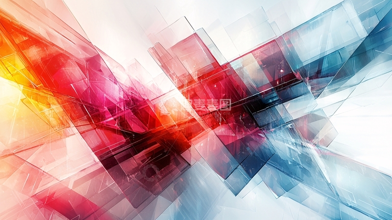 高清大图下载【趣麦麦图】抽象几何背景