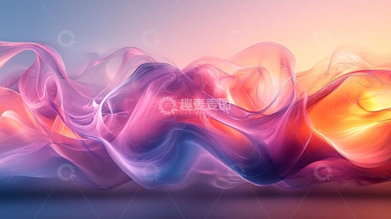 高清大图下载【趣麦麦图】抽象彩色烟雾