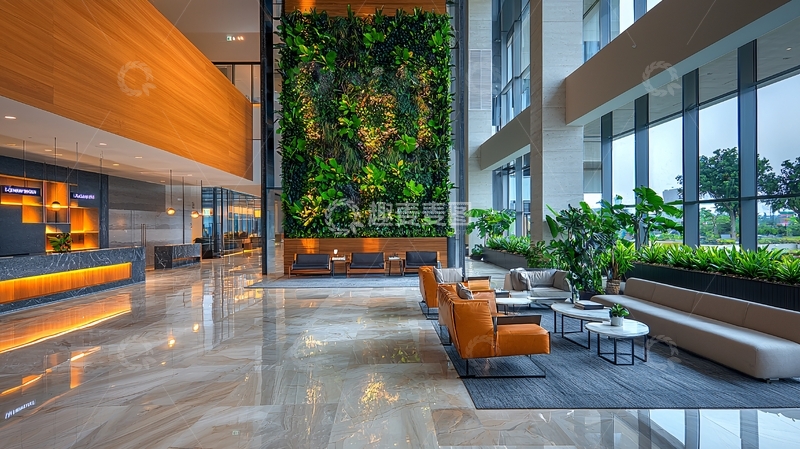 高清大图下载【趣麦麦图】现代化大楼奢华大堂