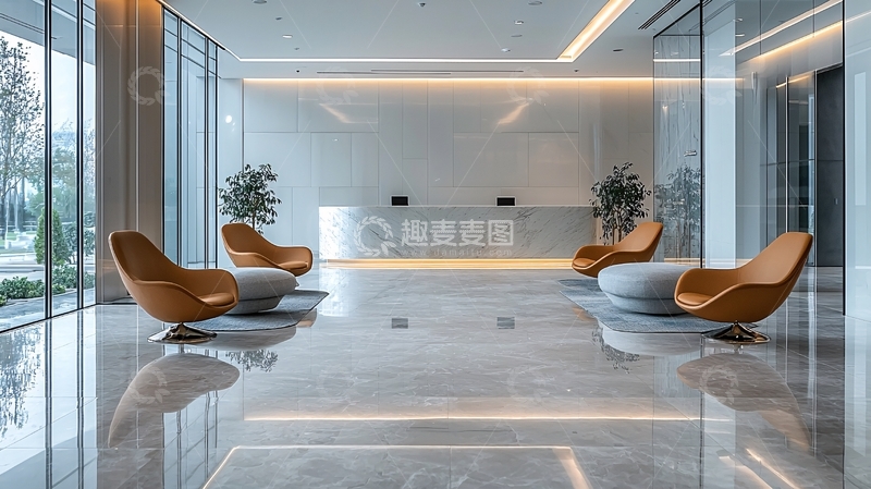 高清大图下载【趣麦麦图】现代简约接待大厅