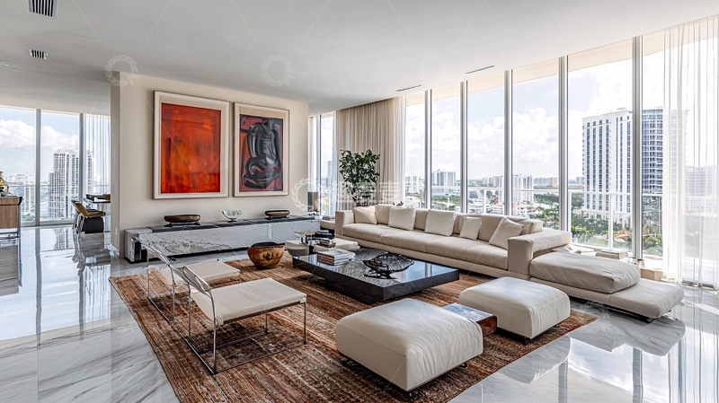 高清大图下载【趣麦麦图】现代简约风格客厅53