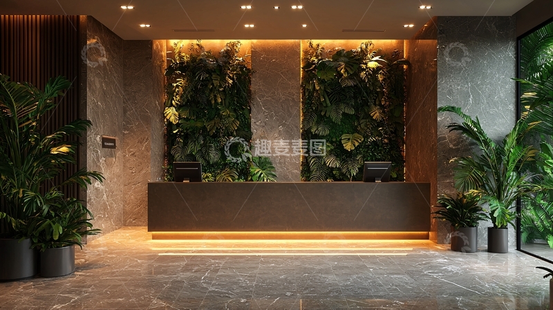 高清大图下载【趣麦麦图】现代风格接待台