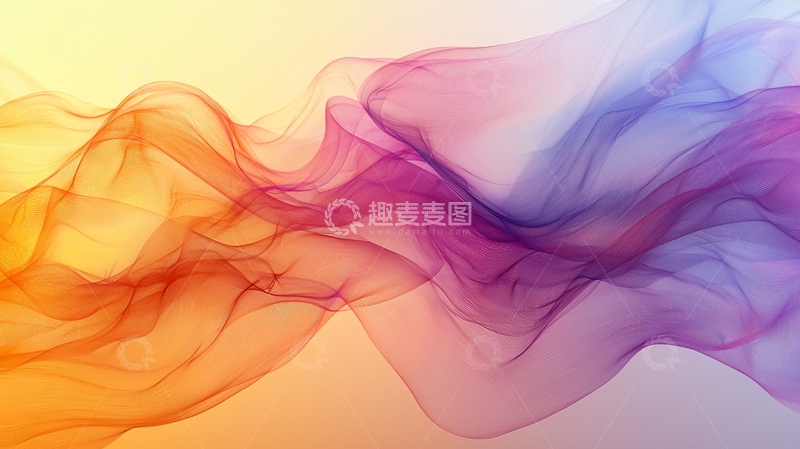 高清大图下载【趣麦麦图】彩色烟雾飘渺背景