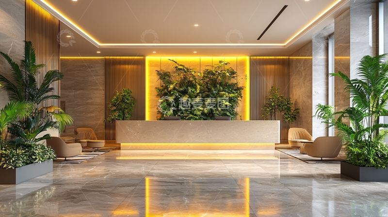 高清大图下载【趣麦麦图】现代风格酒店大堂