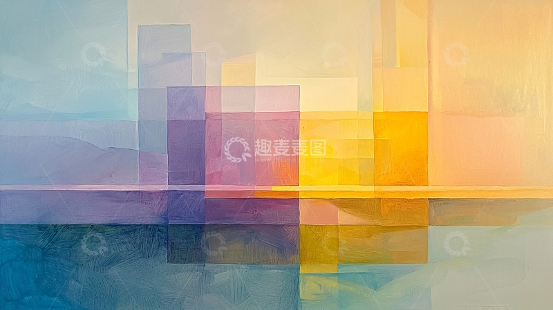 高清大图下载【趣麦麦图】抽象几何背景