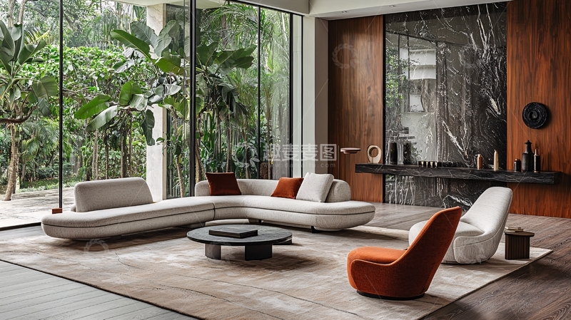 高清大图下载【趣麦麦图】现代轻奢客厅组合