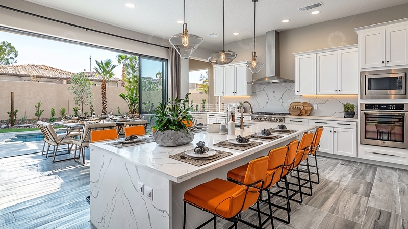 高清大图下载【趣麦麦图】现代白色厨房