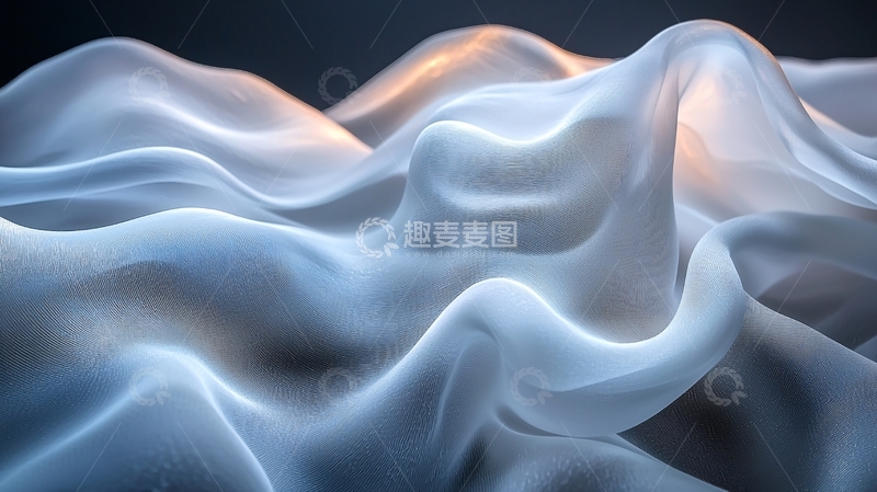 高清大图下载【趣麦麦图】流体状轻柔丝绸质感