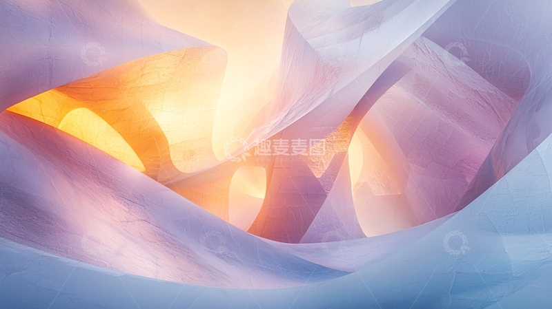 高清大图下载【趣麦麦图】轻柔飘逸的薄纱质感背景