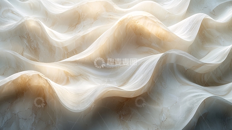 高清大图下载【趣麦麦图】轻柔褶皱的白色布料