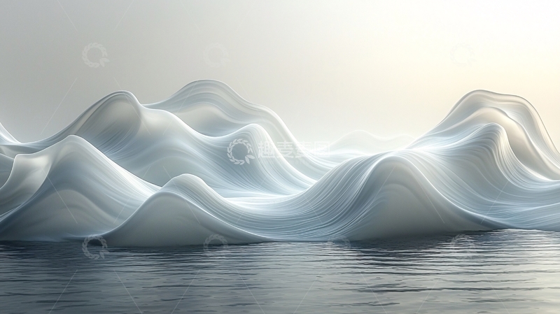 高清大图下载【趣麦麦图】流动的白色山脉