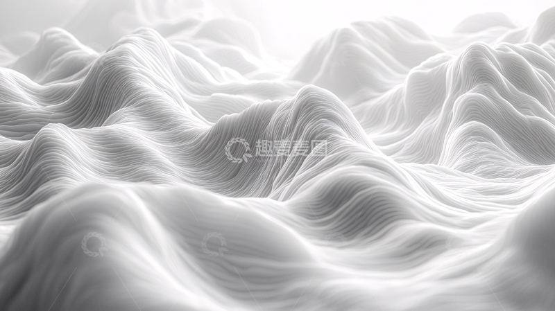 高清大图下载【趣麦麦图】黑白抽象山峦