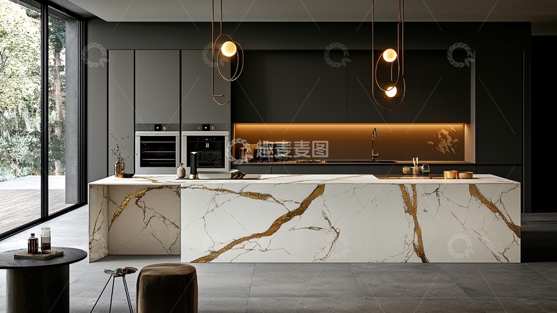 高清大图下载【趣麦麦图】现代极简风格厨房