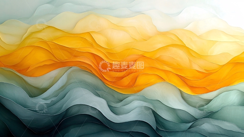 高清大图下载【趣麦麦图】抽象水彩画