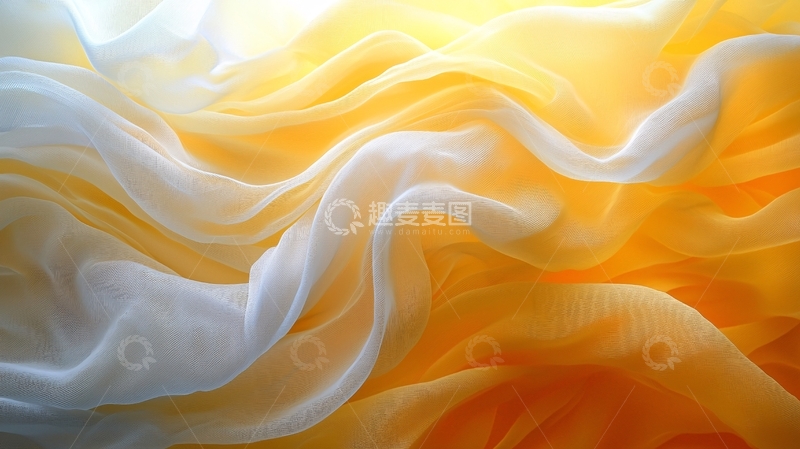 高清大图下载【趣麦麦图】金色和白色丝绸质感