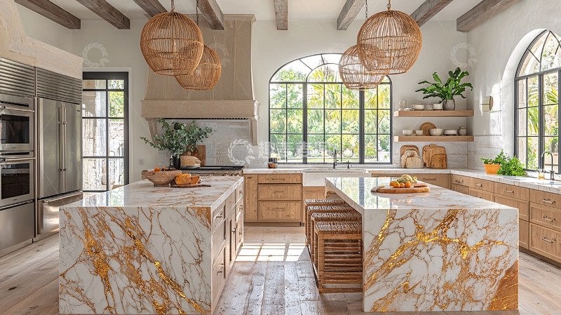 高清大图下载【趣麦麦图】现代轻奢厨房设计