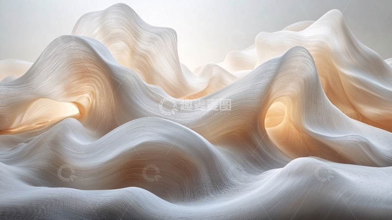 高清大图下载【趣麦麦图】轻柔飘逸的丝绸质感