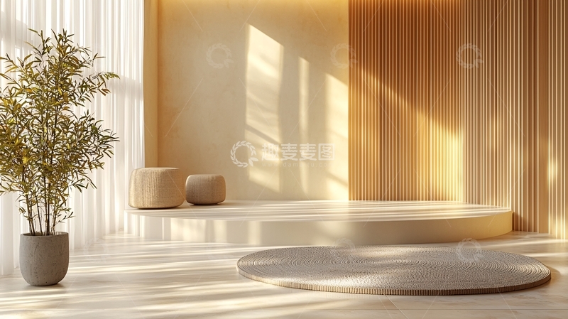 高清大图下载【趣麦麦图】日式简约风格家居背景