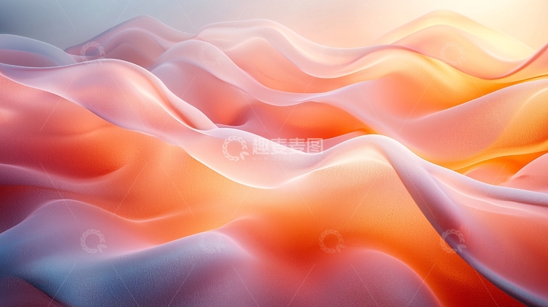 高清大图下载【趣麦麦图】柔和光线下的流动曲线
