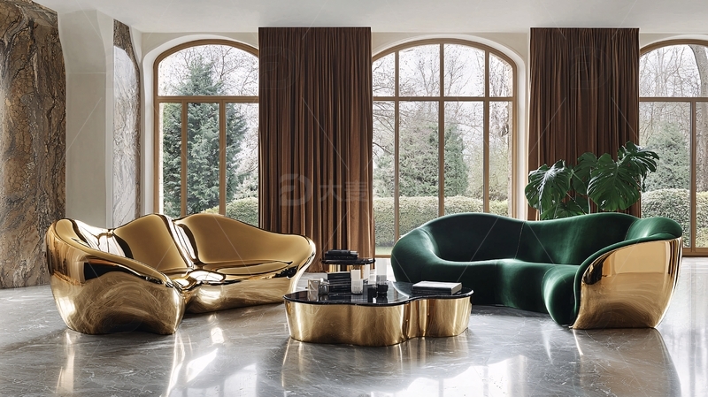 高清大图下载【趣麦麦图】高端现代客厅家具