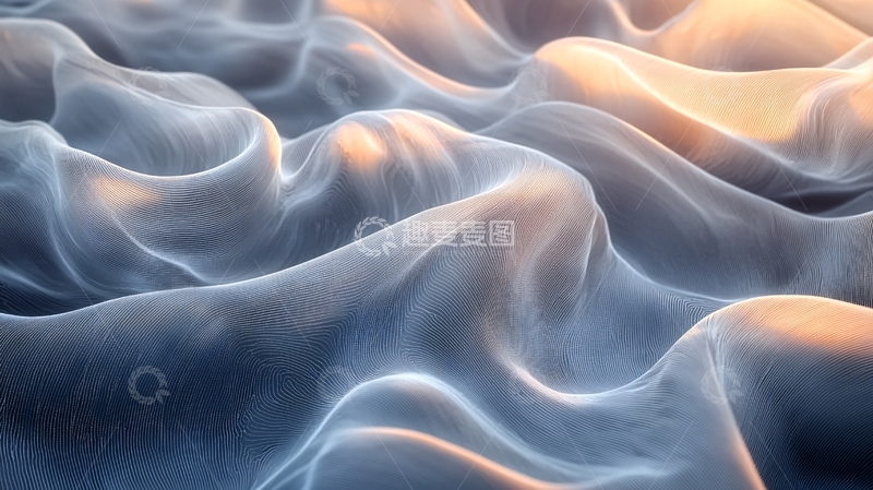 高清大图下载【趣麦麦图】轻柔飘逸的丝绸质感