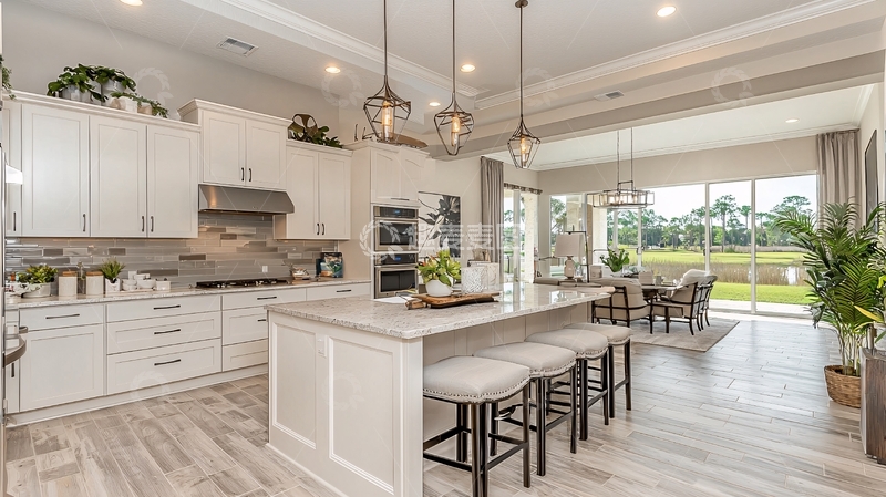 高清大图下载【趣麦麦图】现代简约开放式厨房