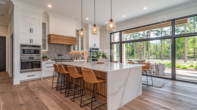 高清大图下载【趣麦麦图】现代简约开放式厨房