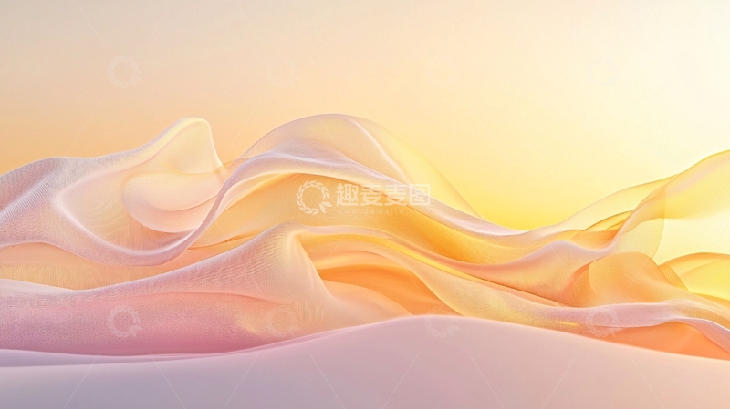 高清大图下载【趣麦麦图】轻柔飘逸的丝绸质感