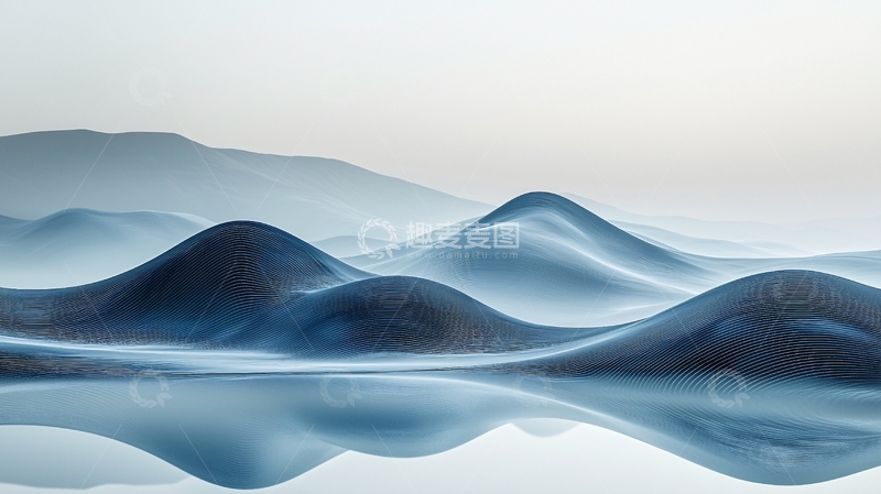 高清大图下载【趣麦麦图】水墨山水画603