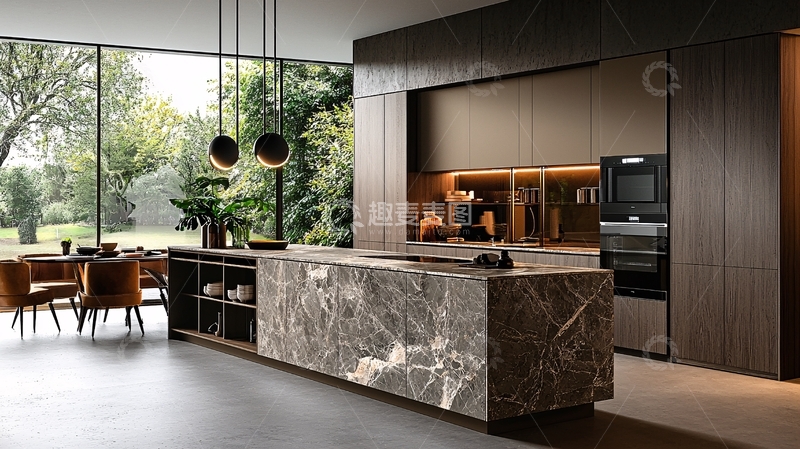 高清大图下载【趣麦麦图】现代简约风格厨房44