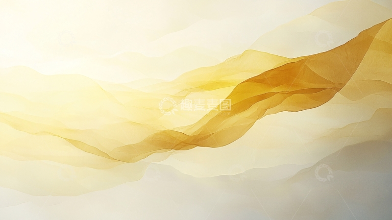 高清大图下载【趣麦麦图】轻柔飘逸的金色丝绸