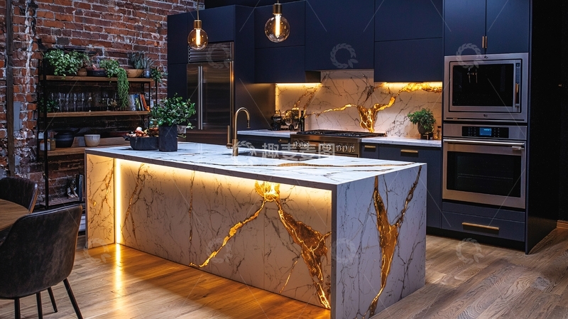 高清大图下载【趣麦麦图】豪华厨房