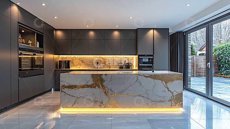 高清大图下载【趣麦麦图】现代化奢华厨房设计